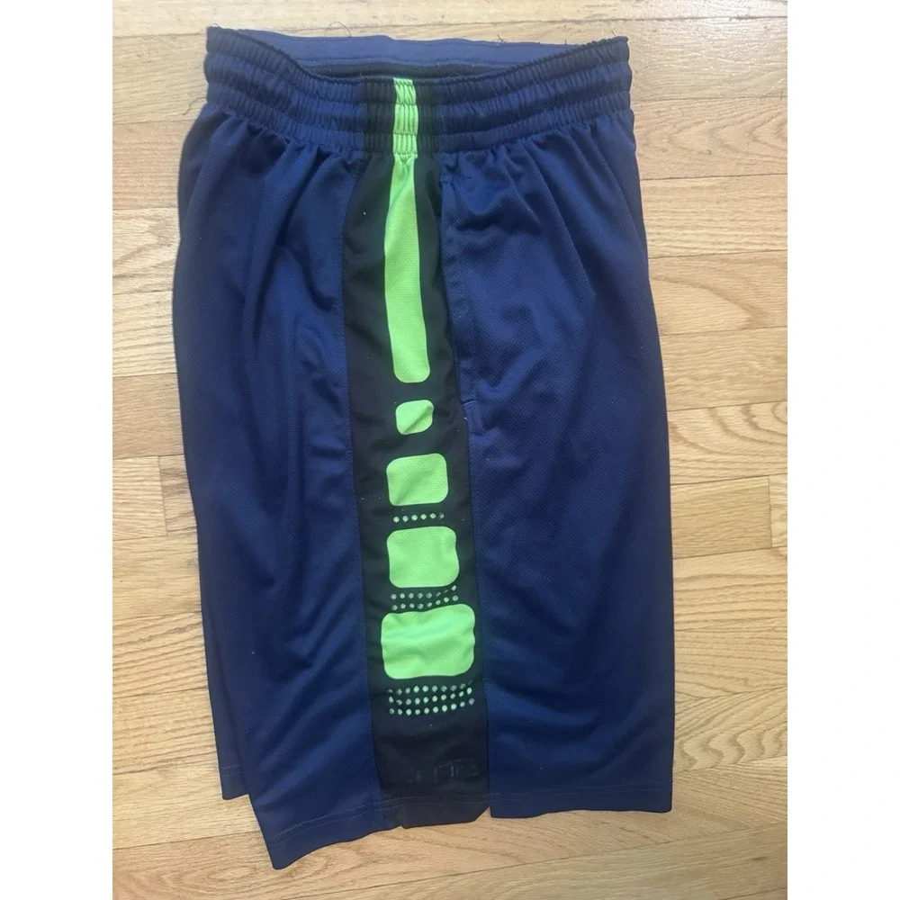 Nike Dri-FIT Men's Gym & Training Mesh Shorts Colorblock Blue/Green/Black M